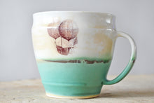Load image into Gallery viewer, 03-H Hot Air Balloon Boat Ondulated Mug