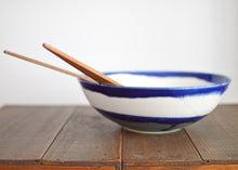 Load image into Gallery viewer, 06-B Large Blue Salad Bowl