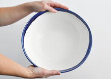 Load image into Gallery viewer, 06-B Large Blue Salad Bowl