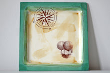 Load image into Gallery viewer, 32-H Hot Air Balloon Boat Square Plate