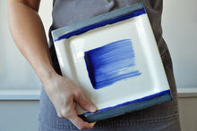 Charger l'image dans la visionneuse de la galerie, 32-B Blue Square Plate
