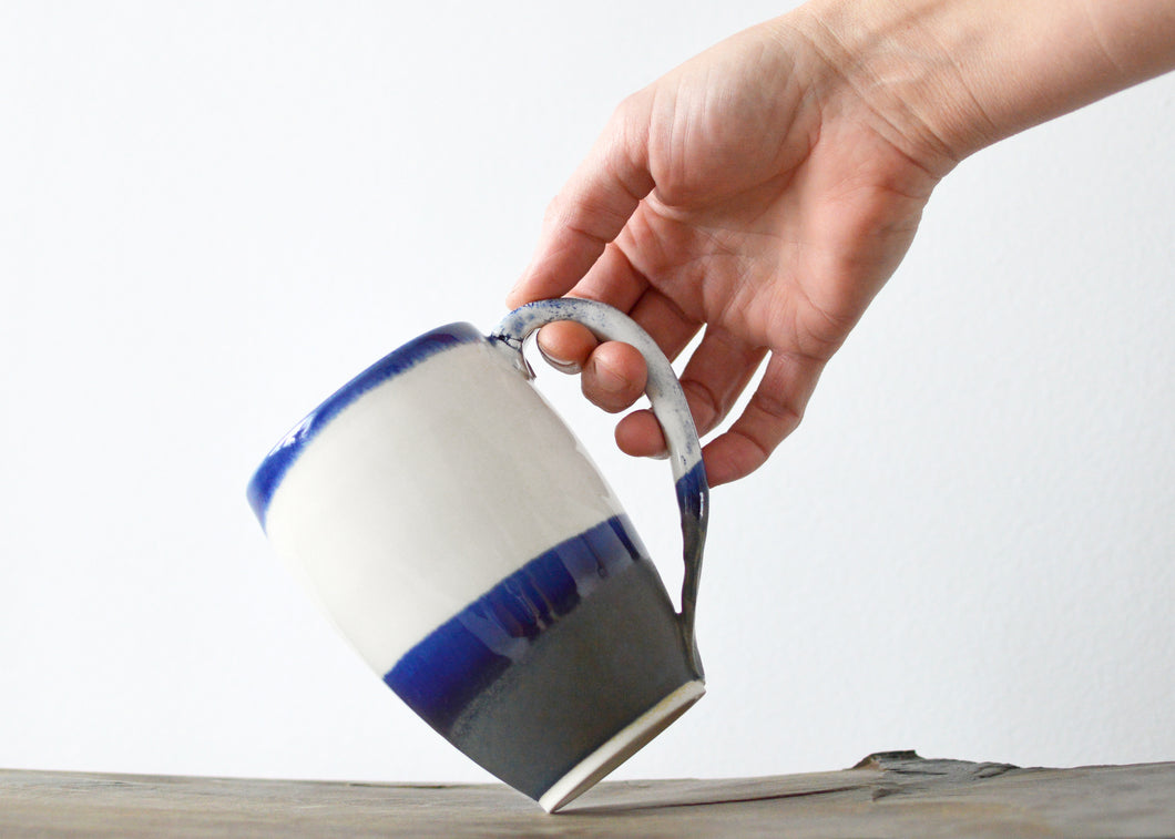 01-B Blue Rounded Mug