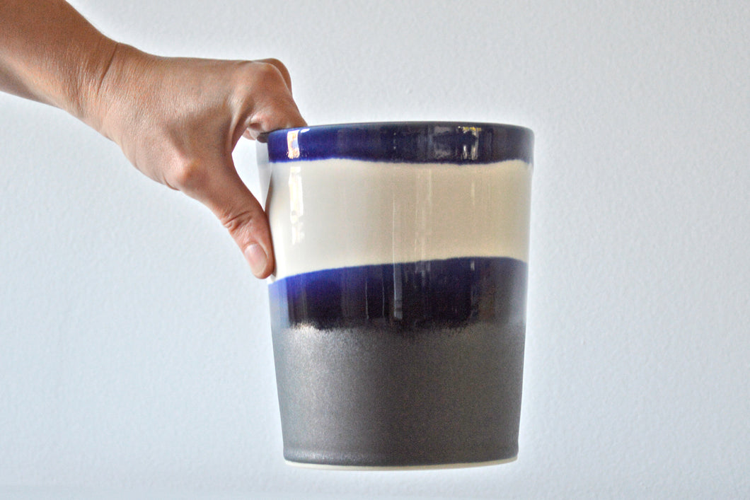 40-B Blue Utensil Jar